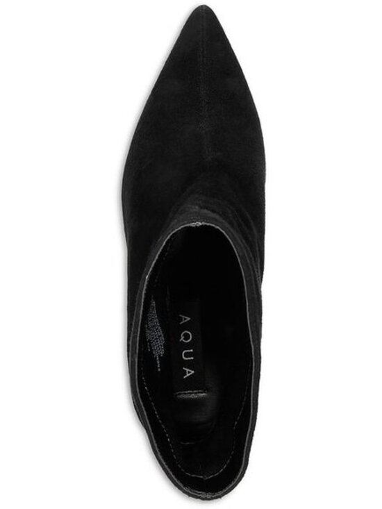 Aqua Womens PERIN Black Suede Pointed Toe Dressy Booties Shoes NIB sz 9.5 - Picture 2 of 3